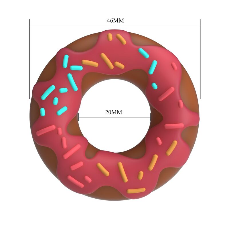 Δακτύλιος πέους PRETTY LOVE - SUPER DONUT PENIS RING PINK