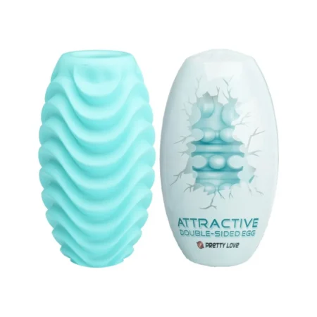 Αυνανιστήρι PRETTY LOVE - TURQUOISE DOUBLE SIDED MASTURBATOR EGG