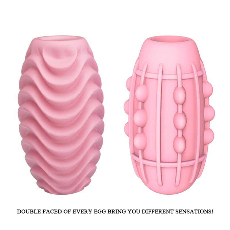 Αυνανιστήρι PRETTY LOVE - PINK DOUBLE SIDED MASTURBATOR EGG
