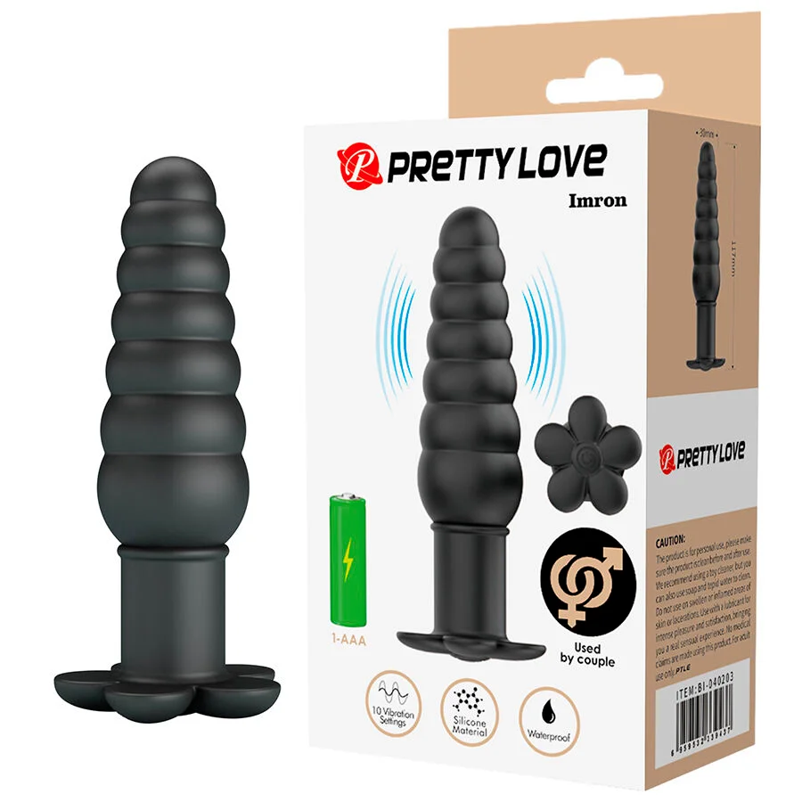 Πρωκτική σφήνα με δόνηση PRETTY LOVE - JADIER VIBRATING ANAL PLUG