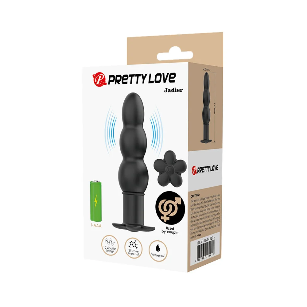 Πρωκτική σφήνα με δόνηση PRETTY LOVE - JADIER VIBRATING ANAL PLUG