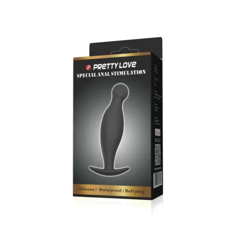 Πρωκτική σφήνα PRETTY LOVE - SILICONE ANAL PLUG 11.7 CM BLACK
