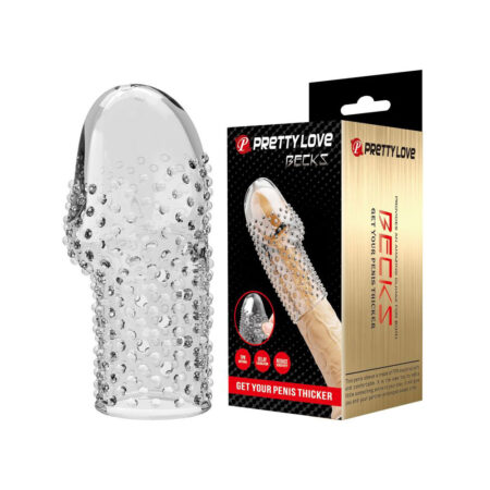 Κάλυμμα πέους PRETTY LOVE - BECKS PENIS SLEEVE GET YOUR PENIS THICKER TRANSPARENT