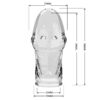 Κάλυμμα πέους PRETTY LOVE - BOOKER PENIS SLEEVE GET YOUR PENIS THICKER TRANSPARENT