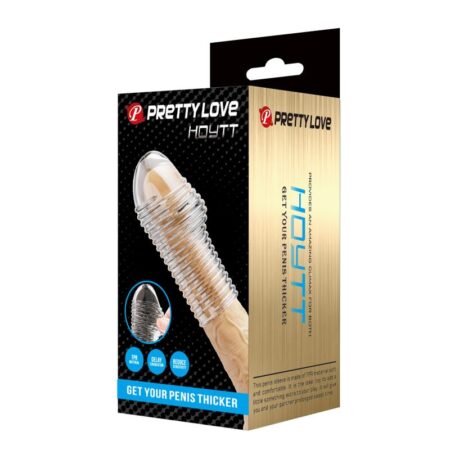 Κάλυμμα πέους PRETTY LOVE - HOTT PENIS SLEEVE GET YOUR PENIS THICKER TRANSPARENT