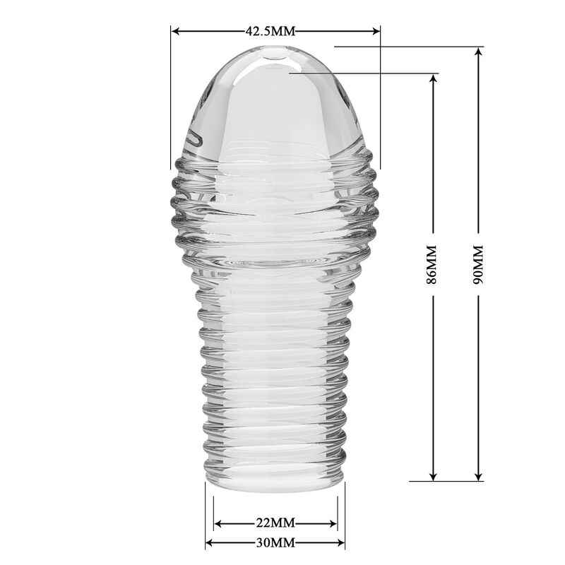 Κάλυμμα πέους PRETTY LOVE - HOTT PENIS SLEEVE GET YOUR PENIS THICKER TRANSPARENT