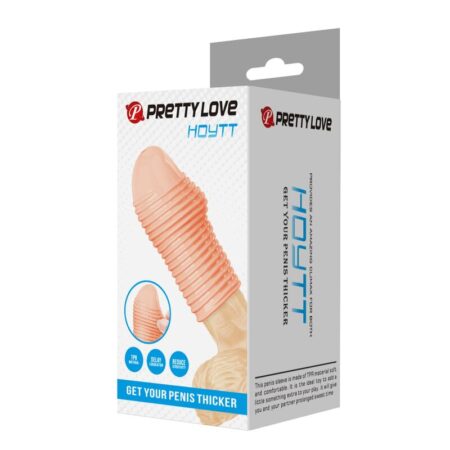 Κάλυμμα πέους PRETTY LOVE - HOTT PENIS SLEEVE GET YOUR PENIS THICKER NATURAL COLOR