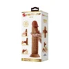 Ρεαλιστικό ομοίωμα πέους PRETTY LOVE - KEON REALISTIC DILDO 21 CM BROWN