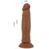 Ρεαλιστικό ομοίωμα πέους PRETTY LOVE - KEON REALISTIC DILDO 21 CM BROWN