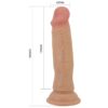 Ρεαλιστικό ομοίωμα πέους PRETTY LOVE - QUENTIN REALISTIC DILDO 18 CM FLESH