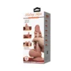 Ρεαλιστικό ομοίωμα πέους PRETTY LOVE - SLIDING SKIN SERIES REALISTIC DILDO WITH SLIDING SKIN SUCTION CUP 19.4 CM BROWN