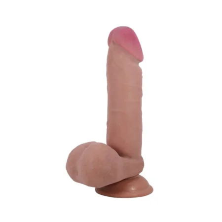 Ρεαλιστικό ομοίωμα πέους PRETTY LOVE - SLIDING SKIN SERIES REALISTIC DILDO WITH SLIDING SKIN SUCTION CUP FLESH 20.5 CM