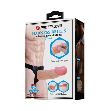 Ζώνη strapon με dildo PRETTY LOVE - HARNESS STARK COMFORTABLE