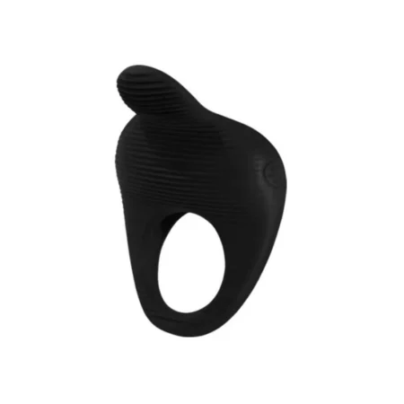 Δακτύλιος πέους με δόνηση PRETTY LOVE - THIMBLE VIBRATOR RING BLACK