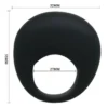 Δακτύλιος πέους με δόνηση PRETTY LOVE - TRAP VIBRATOR RING BLACK