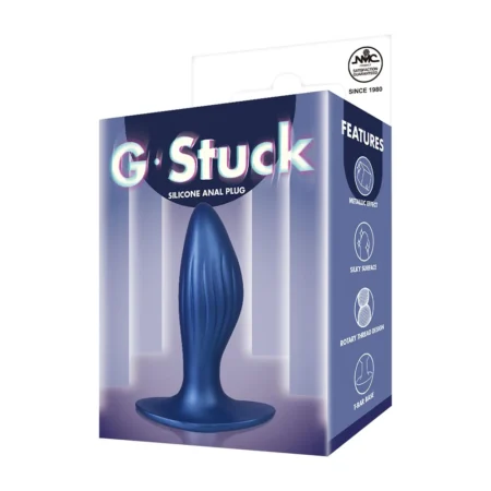 Πρωκτική σφήνα 4.5 Inch silicone Anal Plug Metallic Blue NMC