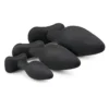 Σετ 3 πρωκτικών σφηνών Black Silicone Buttplug Set - Easytoys Anal Collection