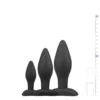 Σετ 3 πρωκτικών σφηνών Black Silicone Buttplug Set - Easytoys Anal Collection