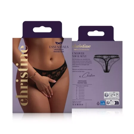 Γυναικείο σλιπ με ανοιχτό καβάλο Christine - Crotchless Panties Tara