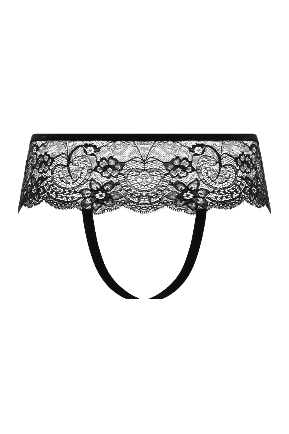Γυναικείο σλιπ με ανοιχτό καβάλο Christine - Crotchless Slip Sierra - Black