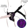 Ζώνη στραπον GET REAL - STRAP-ON LACE HARNESS PURPLE