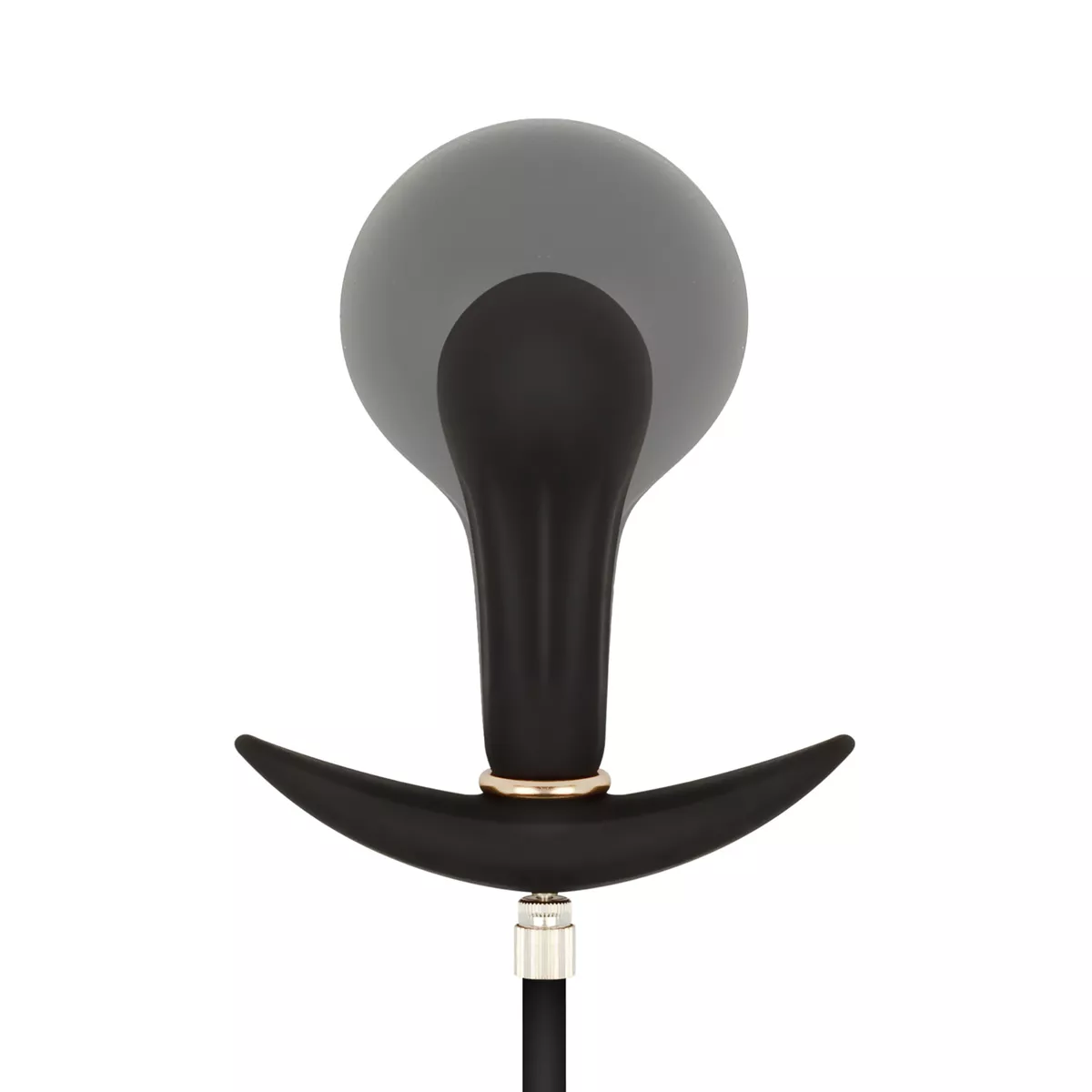 Φουσκωτή πρωκτική σφήνα Inflatable Butt Plug with Pump 8 cm - Black - Easytoys Anal Collection
