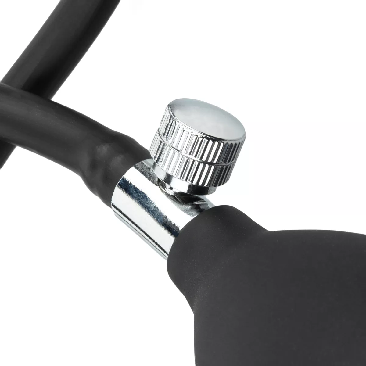 Φουσκωτή πρωκτική σφήνα Inflatable Butt Plug with Pump 8 cm - Black - Easytoys Anal Collection