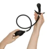 Φουσκωτή πρωκτική σφήνα Inflatable Butt Plug with Pump 8 cm - Black - Easytoys Anal Collection