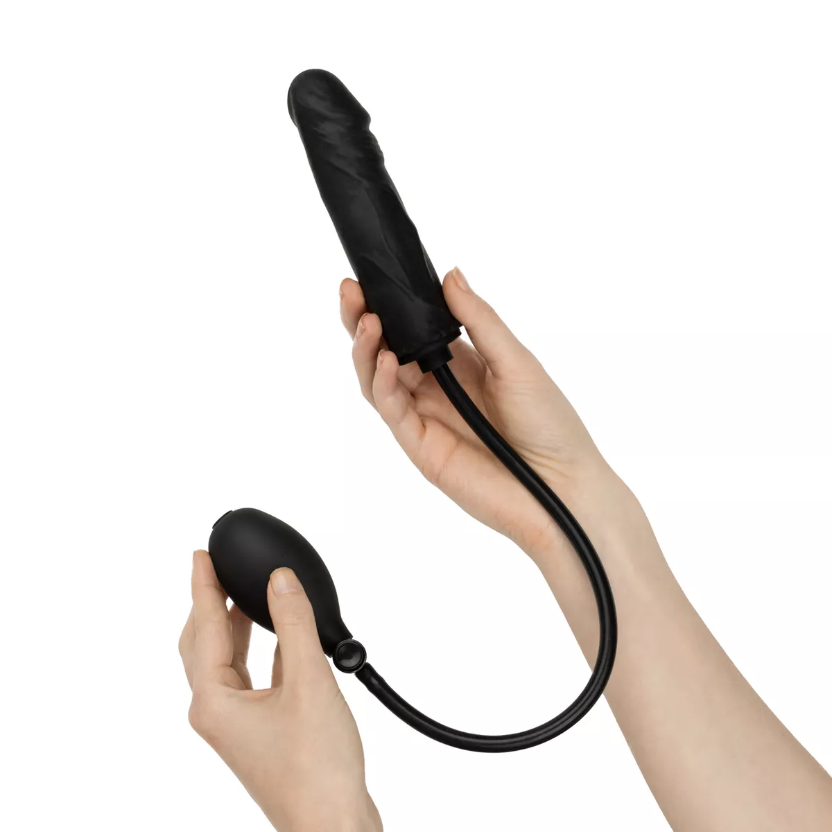 Φουσκωτό ομοίωμα πέους Inflatable Dildo with Pump 14,5 cm - Black - Easytoys Anal Collection