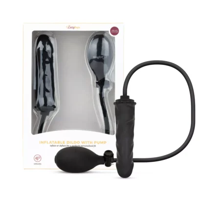 Φουσκωτό ομοίωμα πέους Inflatable Dildo with Pump 14,5 cm - Black - Easytoys Anal Collection