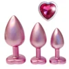 Σετ με 3 πρωκτικές σφήνες Pearl Pink Plug Set GLEAMING LOVE DREAMTOYS
