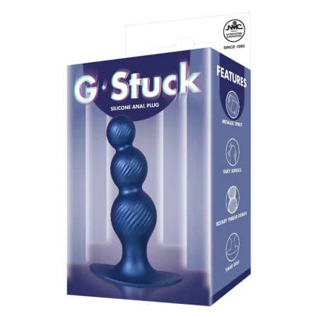 Πρωκτική σφήνα 5 Inch silicone Anal Plug Metallic Blue NMC