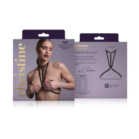Bralette με λουριά Christine - Strappy Harness Bralette Obsession - Black