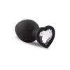 Σετ με 3 πρωκτικές σφήνες Silicone Buttplug Set with Diamond - Heart - Easytoys Anal Collection