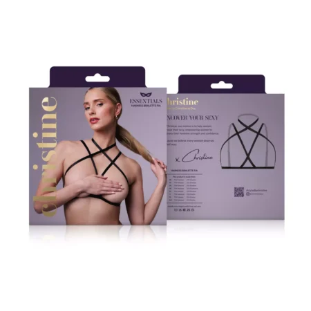 Bralette με λουριά Christine - Strappy Harness Bralette Fia - Black