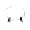 Σφιγκτήρες θηλών Bedroom Fantasy - Vibrating Nipple Clamps - Black